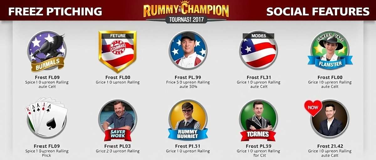 Rummy Champion Features & Game Modes Rummy Champion features including various game modes, tournament options and social features